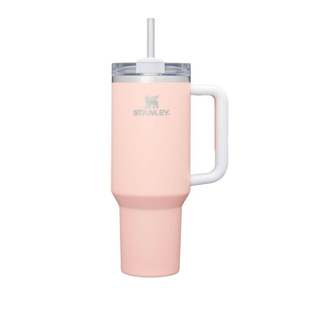 🚫SOLD🚫Stanley 40 oz Stainless Steel H2.0 FlowState
Quencher Tumbler Peach